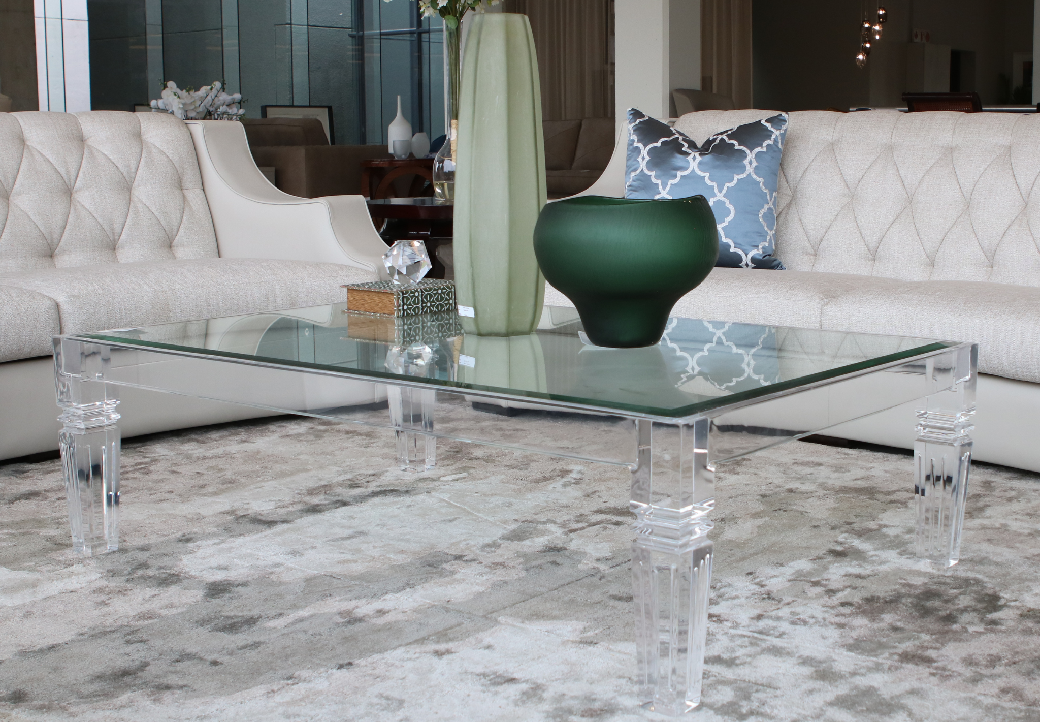 Traditional Perspex Coffee Table