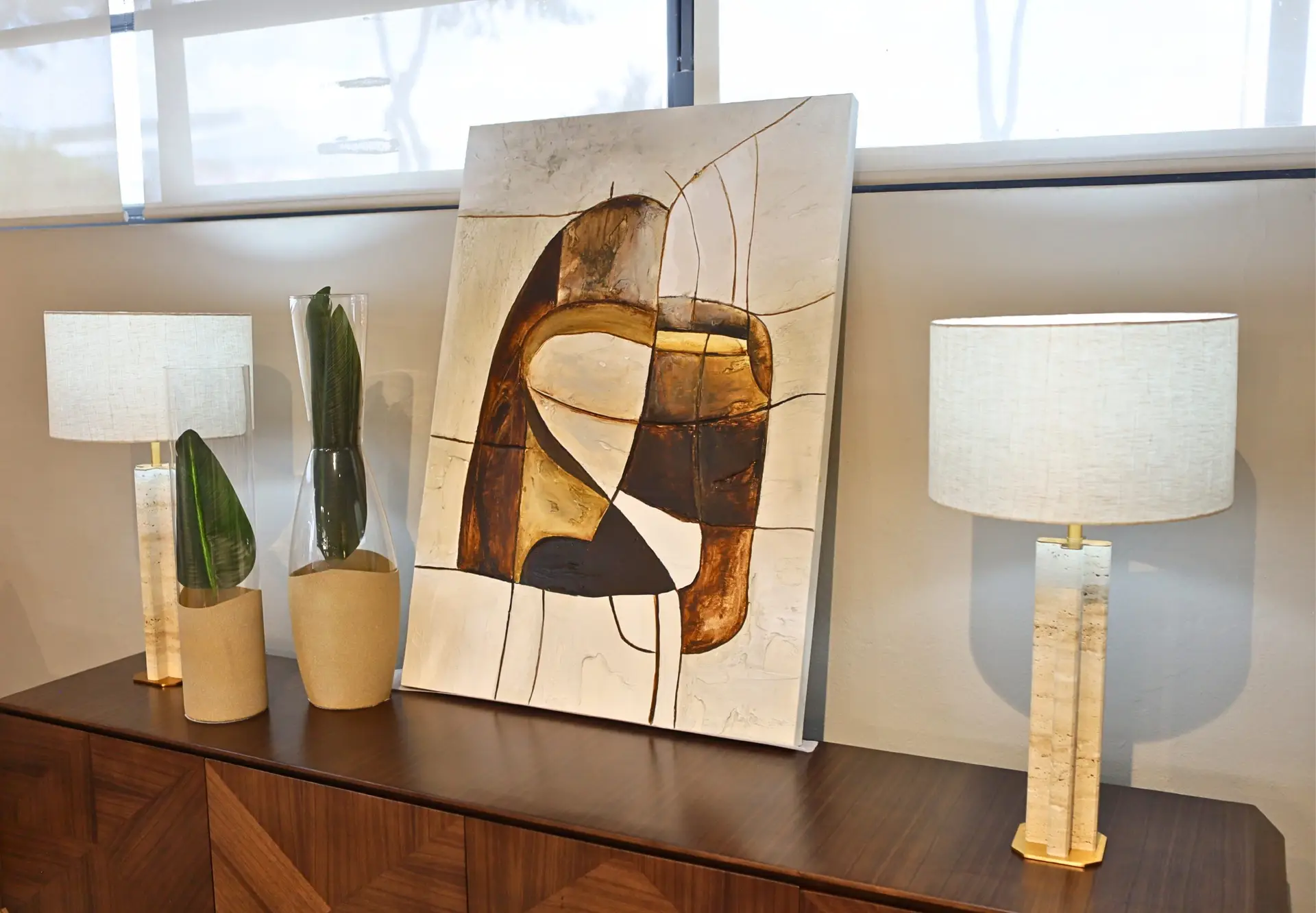 Abstract Artwork II Neutral Tones at House & Haven