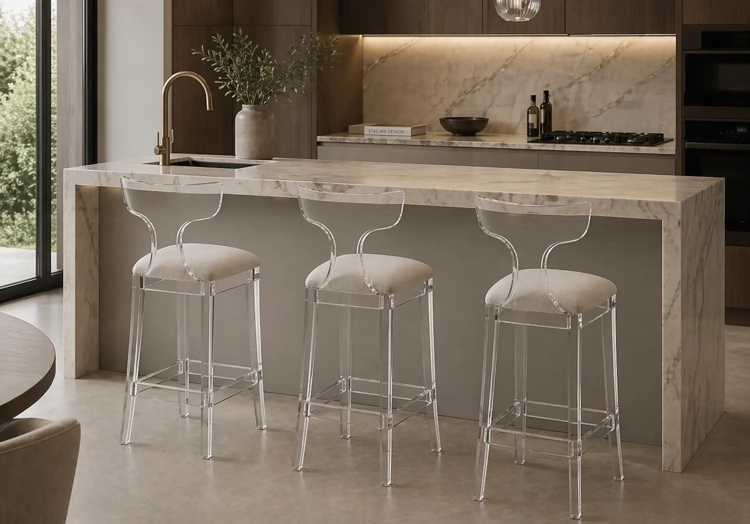 Andrew Martin Perspex Bar Stool at House & Haven