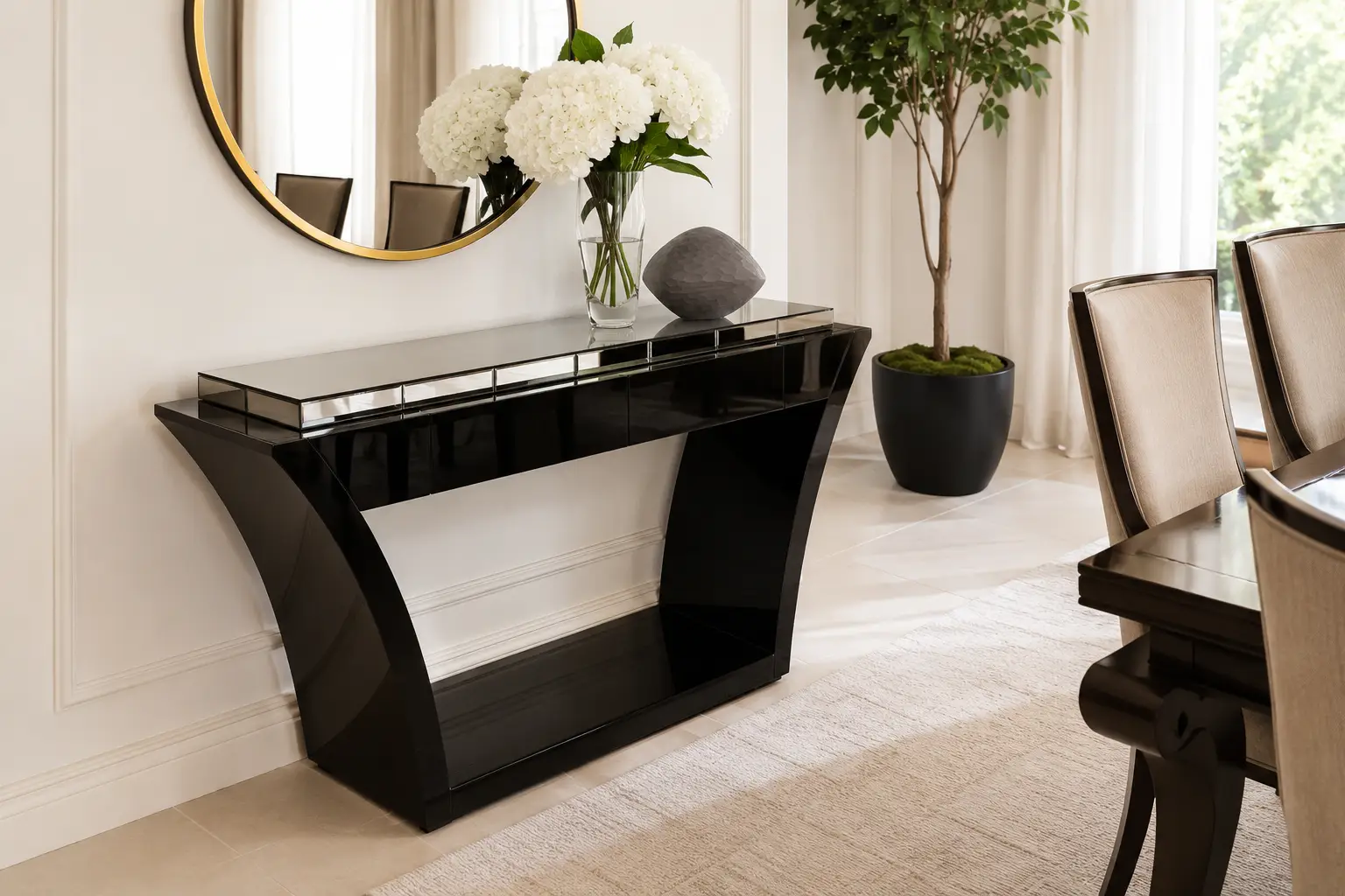 Arc Mirrored Server at House & Haven