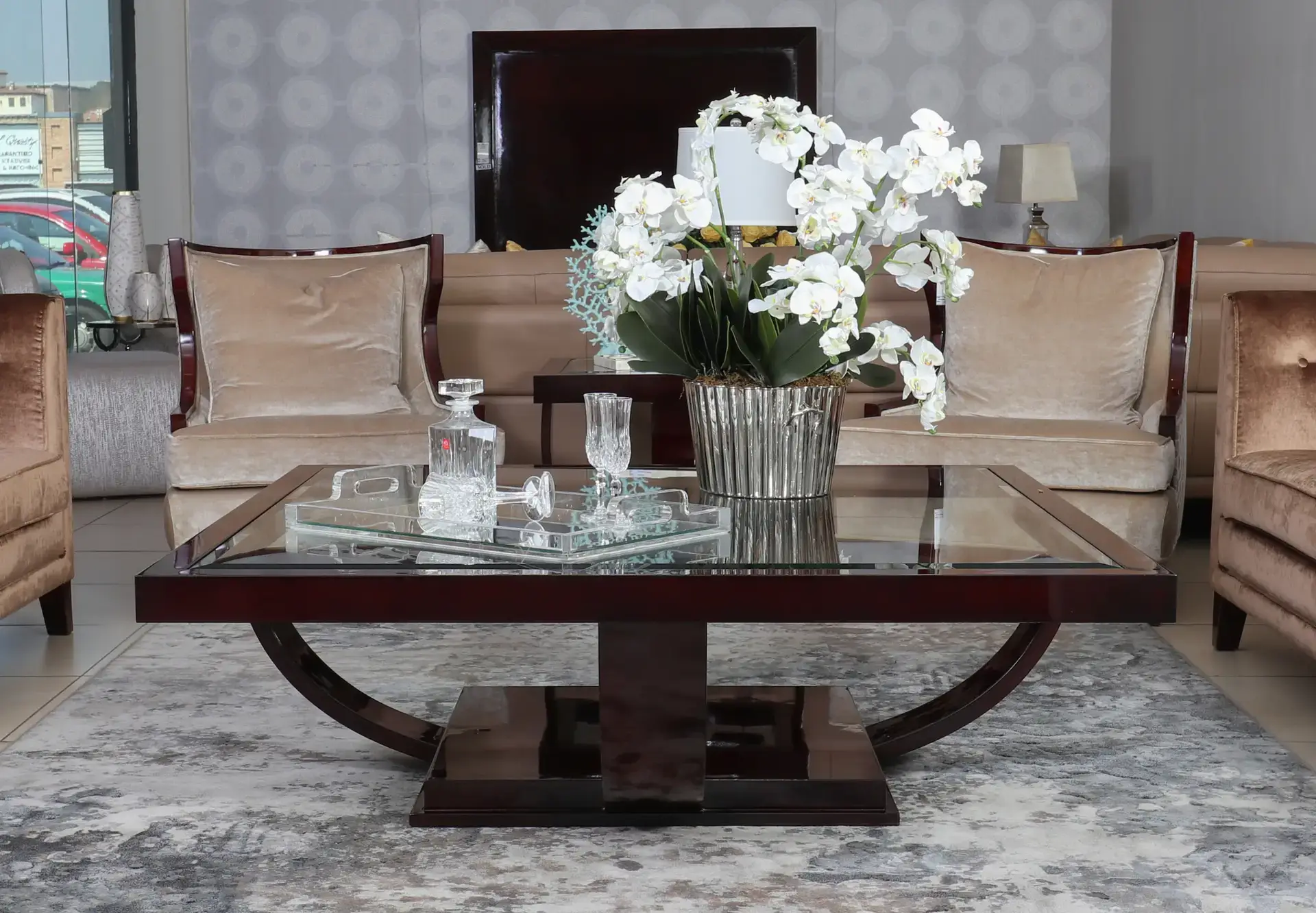 Art Noveau Square Coffee Table