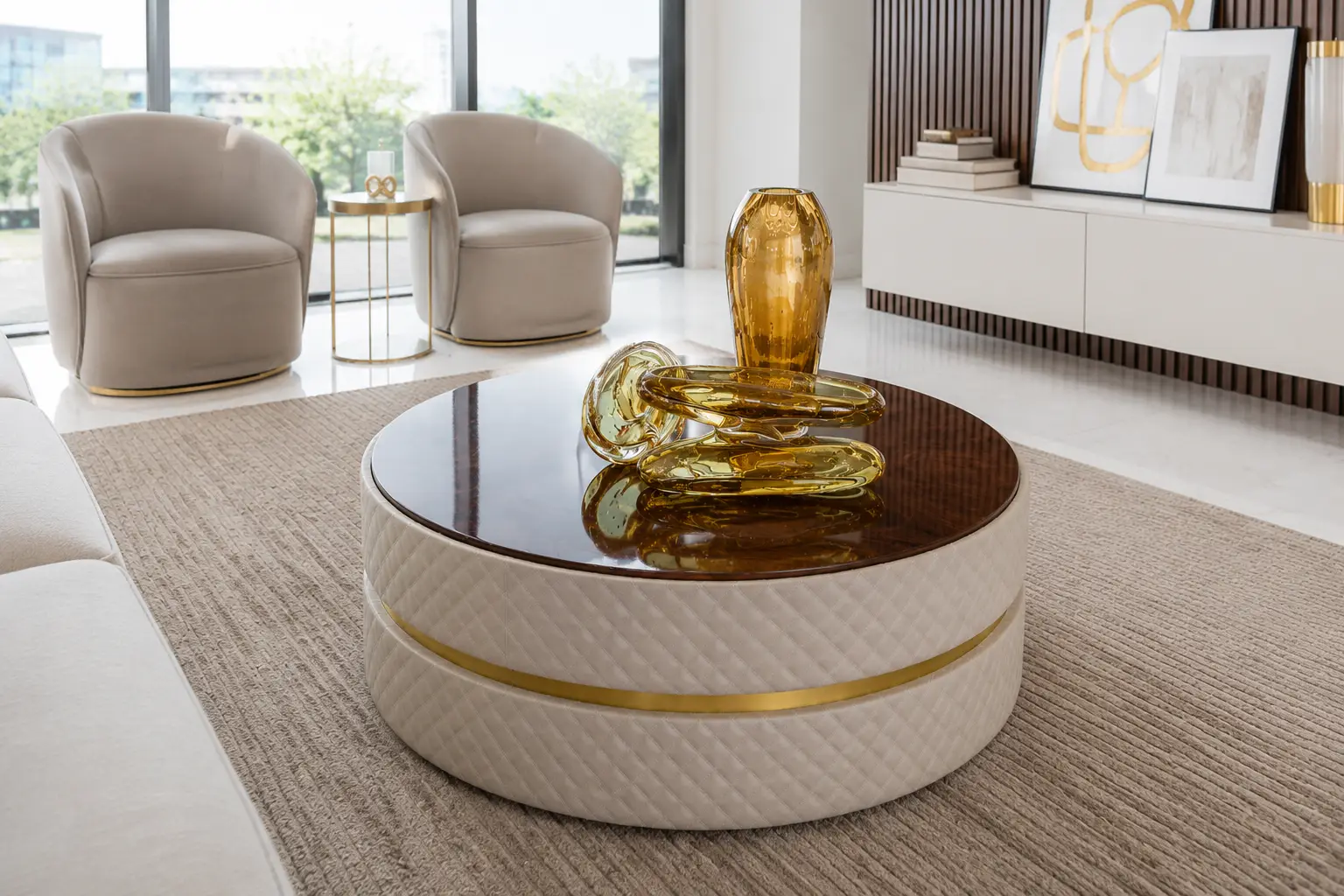 Bentley Round Coffee Table at House & Haven