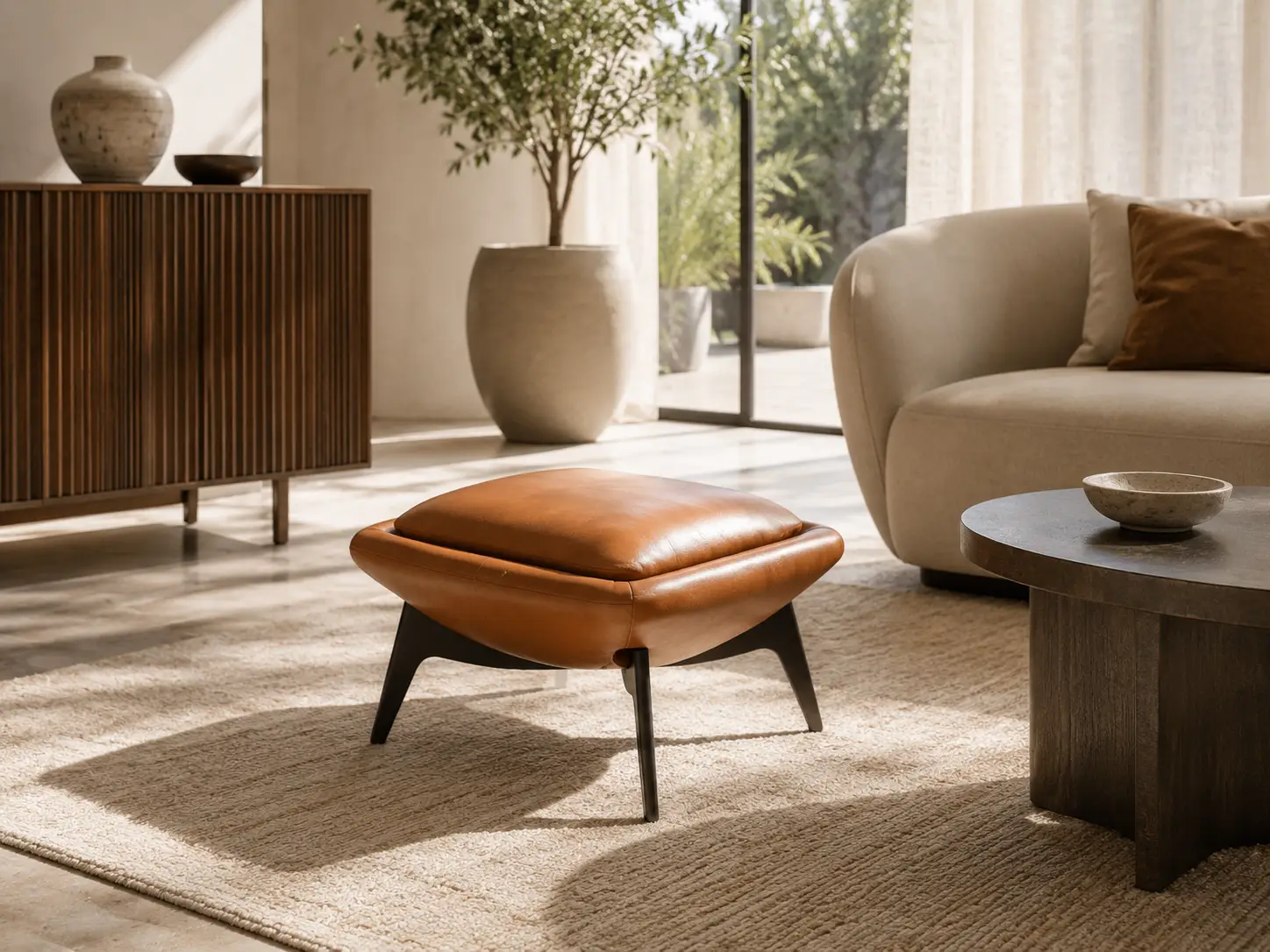 Gorini Bizza Footstool at House & Haven