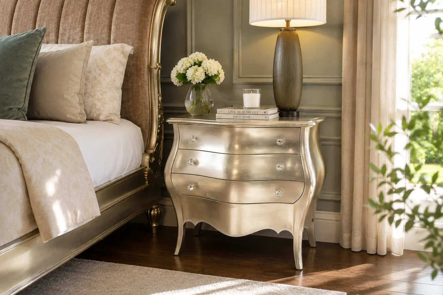 Bombay Bedside Pedestal at House & Haven