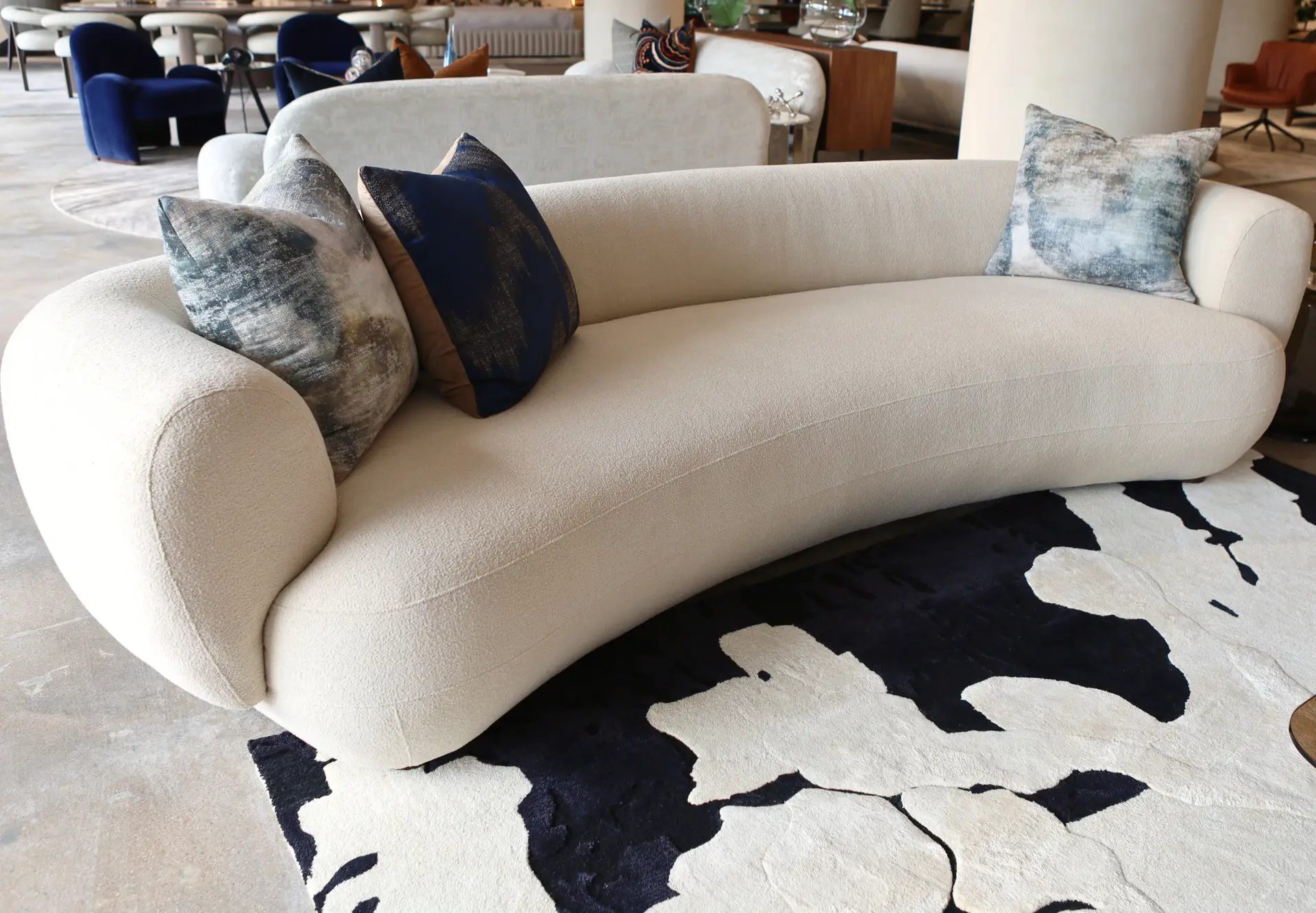 Confident Curved Sofa at House & Haven