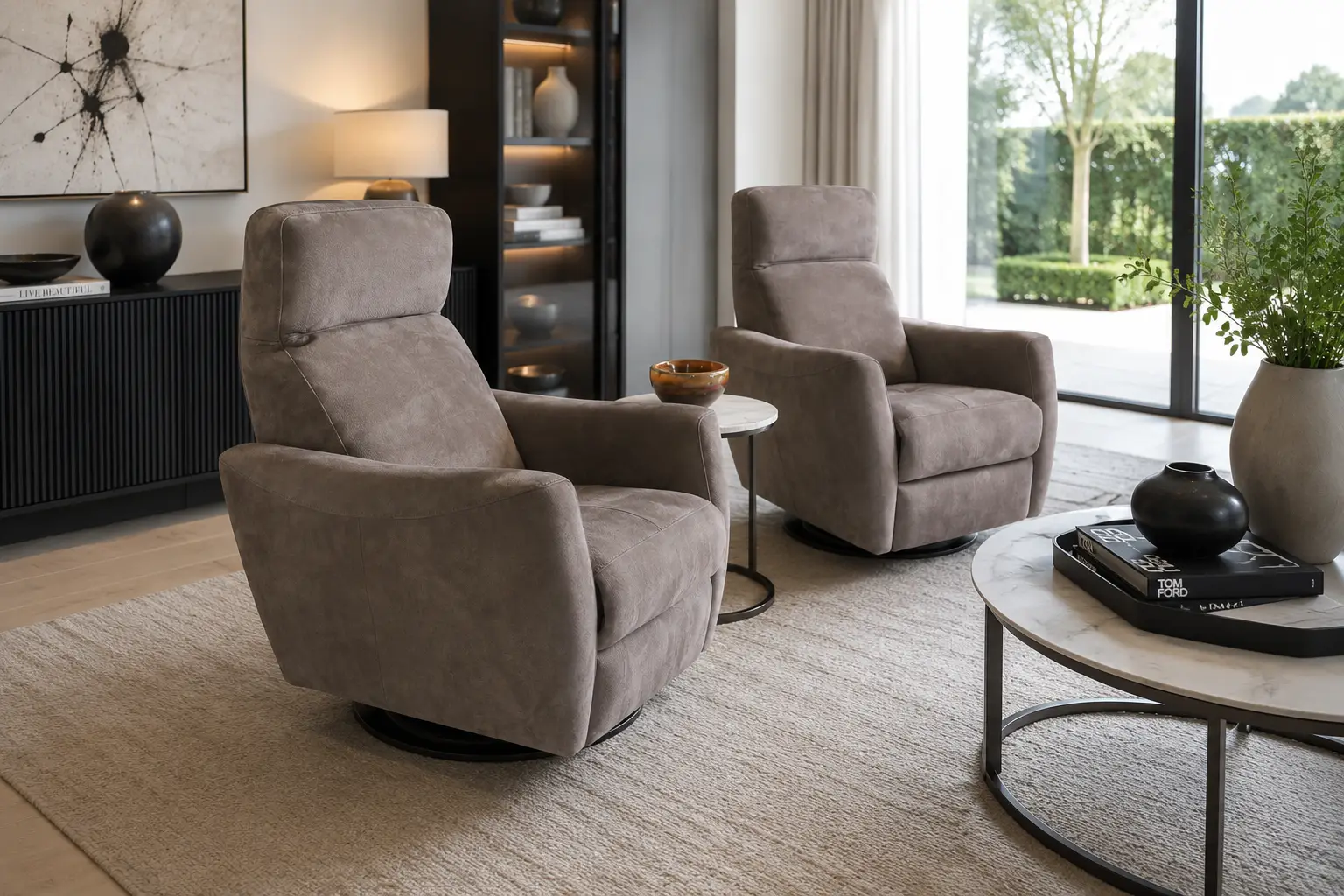 Crystal Swivel Chair at House & Haven