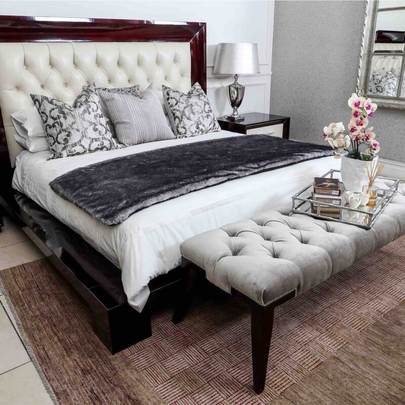 Diamond Button Scoop Bed at House & Haven
