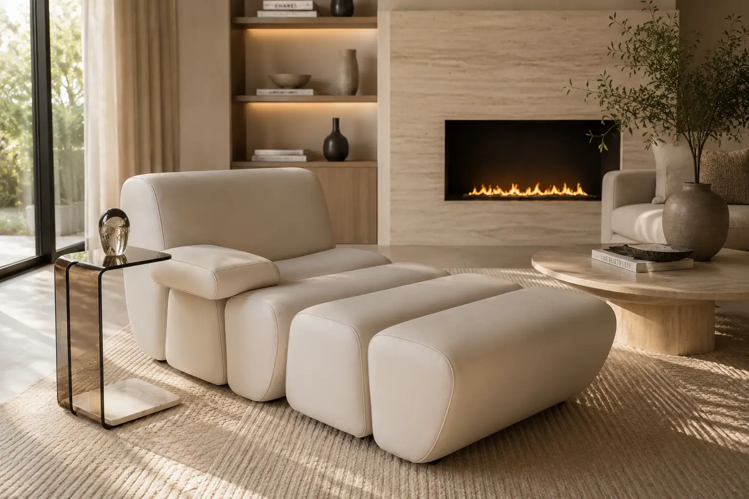 Domino Chair with Ottoman at House & Haven