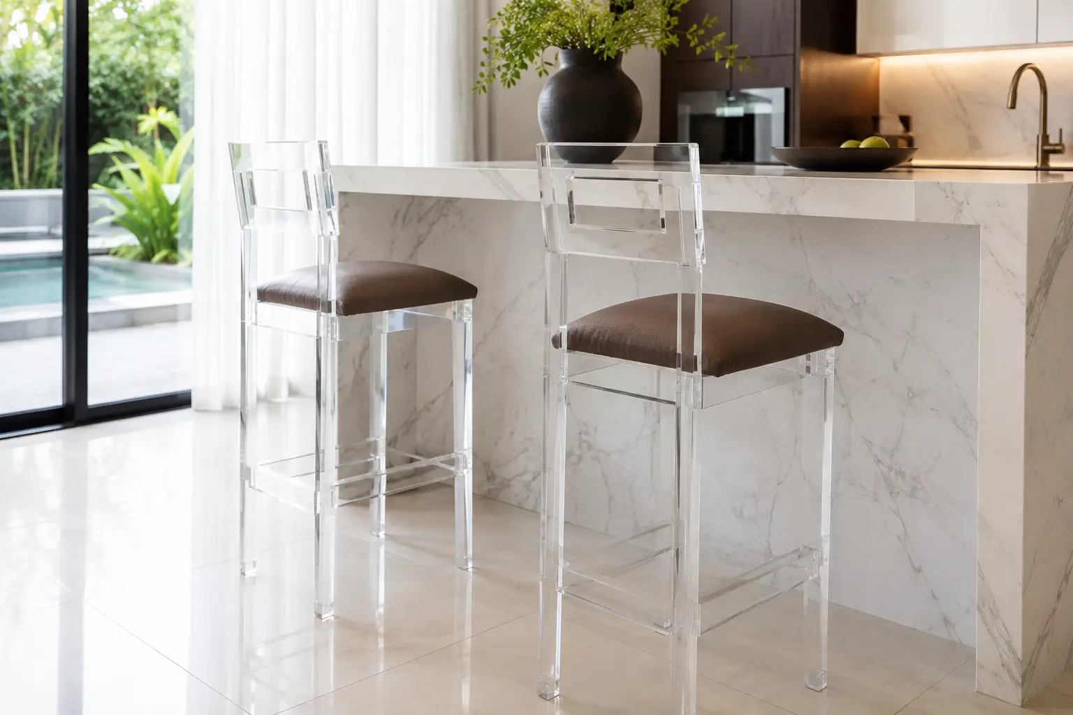 Grid Perspex Barstool at House & Haven