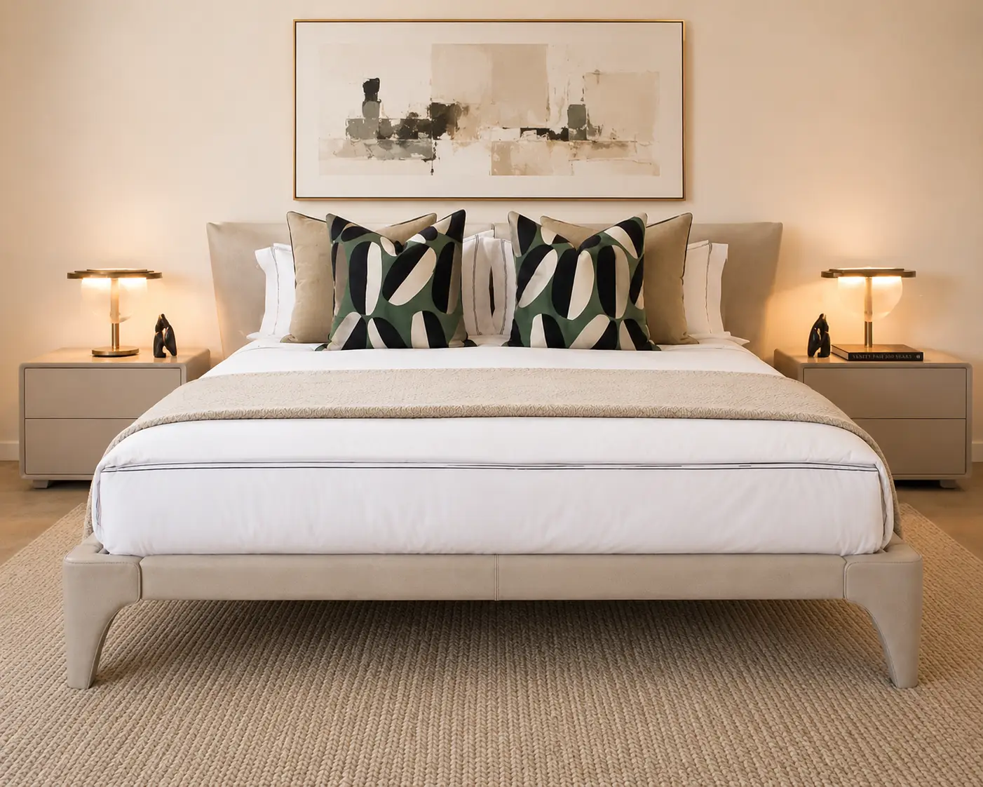 Italia Lounge Geo Leather Bed view 2