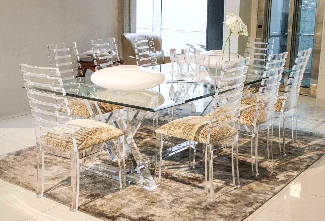 Perspex Traditional Dining Table at House & Haven