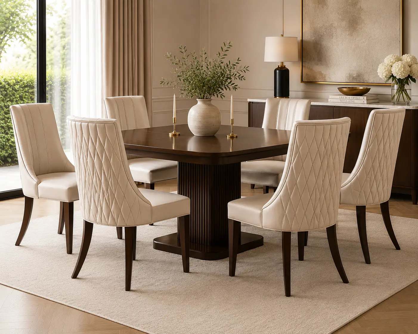 Santorini Fluted Dining Chair at House & Haven