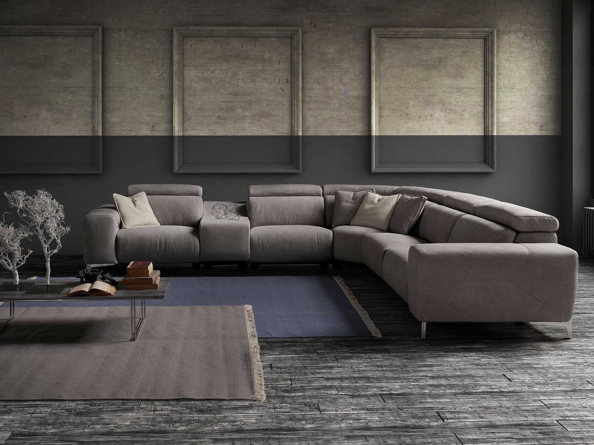 Saporini Iride Corner Suite Recliner at House & Haven