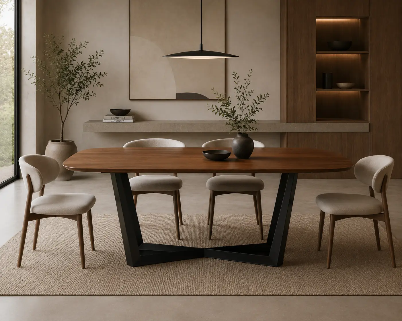 Saporini Sharp Elliptical Dining Table at House & Haven