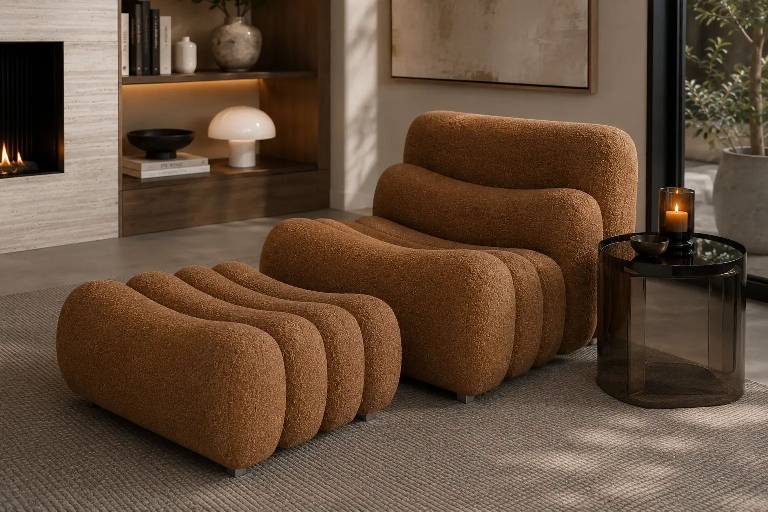 Tacchini Additional Chair with Ottoman at House & Haven