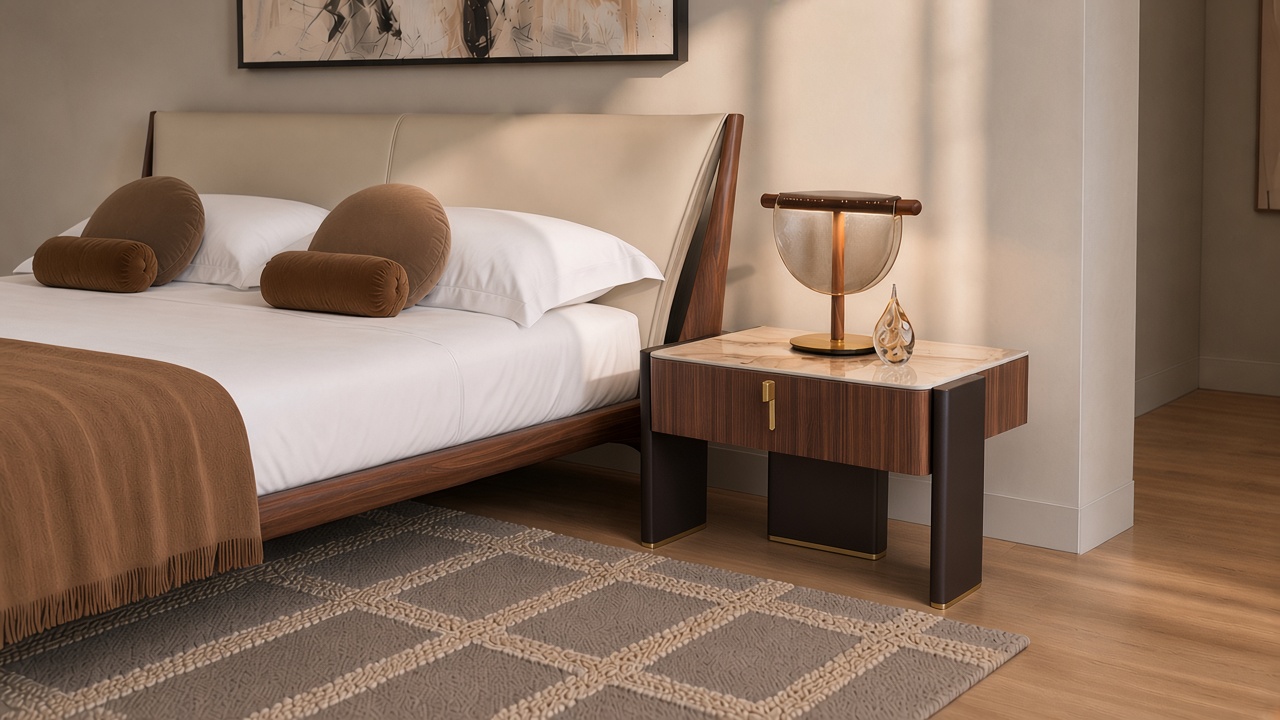 Julian Bedside Pedestal - lifestyle scene